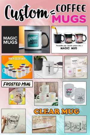 Customized I Personalized I Frosted Mug I Clear Mug I Inner Color Mug I White Glossy Mug I Magic Mug