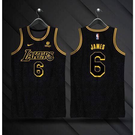 Basketball Jersey Plain for Men Oversized Los Angeles Lakers X Bibigo LeBron James #6 Jersey | Full Sublimation