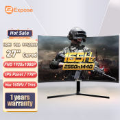 EXPOSE 27" Gaming Monitor - Frameless White, 165Hz, 1080P