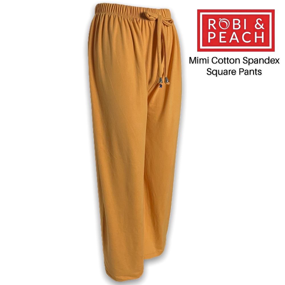 MIMMI Plain Big Size Cotton Spandex Square Pants for Women – Robi & Peach