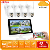 ANRAN 5MP Wireless CCTV System with PTZ, Color Night Vision