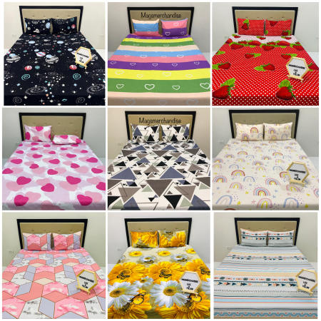Bohemian 3in1 Canadian Bedsheet Set with Pillowcases