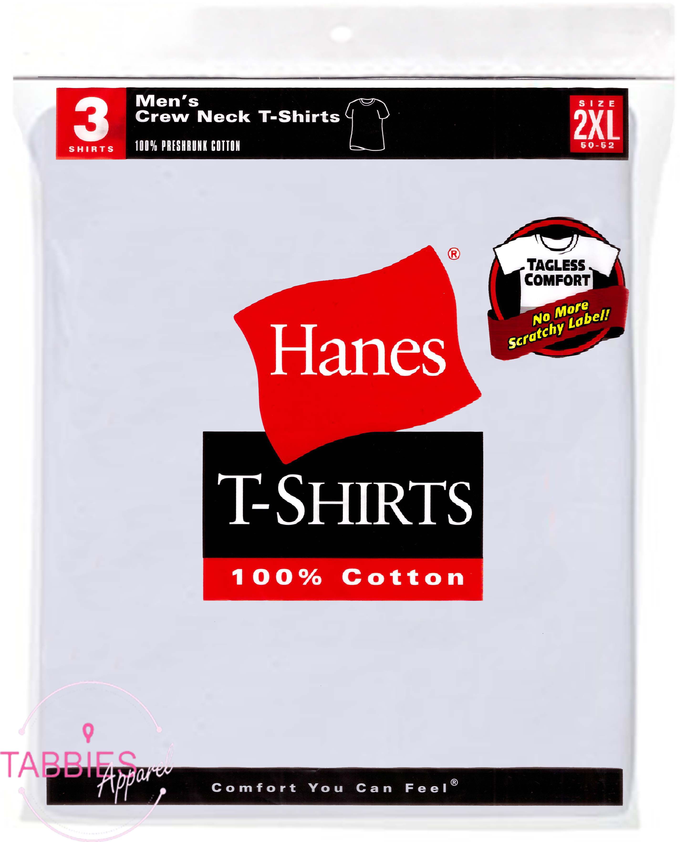 HANES 3 pcs Classics Crew Neck White T-Shirts