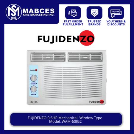 Fujidenzo 0.6HP Inverter Window Air Conditioner WAM-632IGT