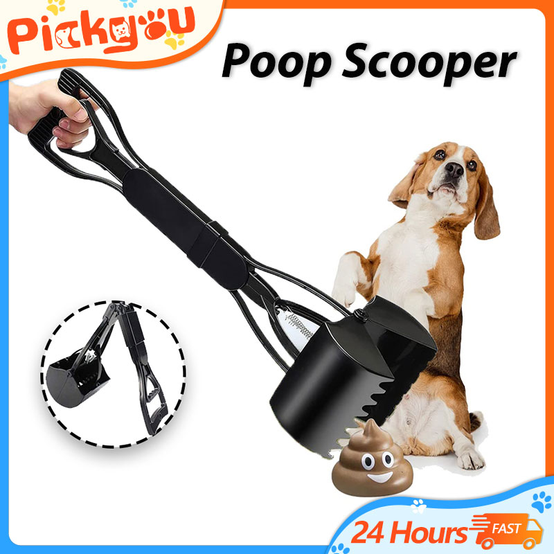 Foldable Dog Poop Long Handle Jaw Pet Pooper Scoopers For Large Small