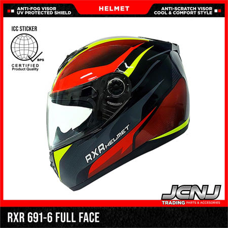 JCNJ RXR 691-6 Motorcycle Helmet - Premium Full Face