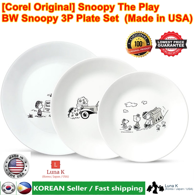 Corel Original Snoopy The Play Bw Snoopy 3p Plate Set Made In Usa Lazada Ph Corel Original Snoopy The Play Bw Snoopy 3p Plate Set Made In Usa Lazada Ph
