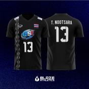 Black Thailand Volleyball Jersey