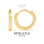 Mikana Gold Plated Seiichi Hoop Earrings - Stylish Women's Jewelry