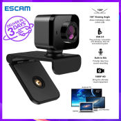 ESCAM 1080P HD Webcam with Built-in Microphone for PC