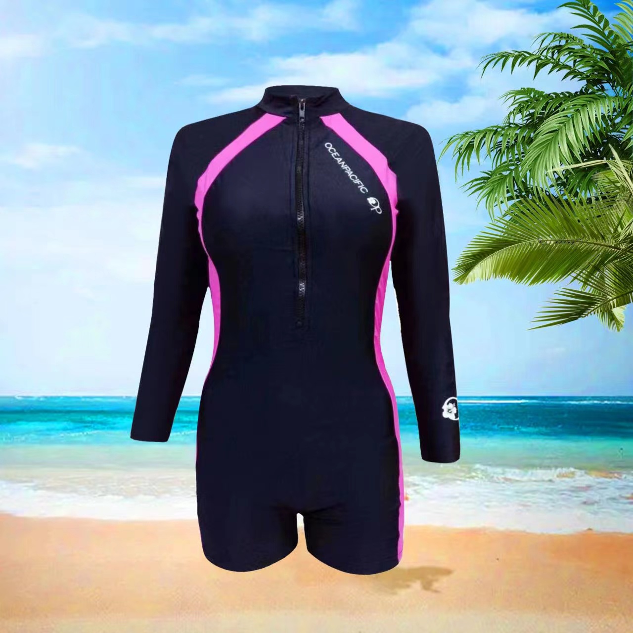 SWIMWEAR 2026 Fashion One Size(M-2XL) Rush Guard for Women One Piece Swimsuit Swimwear Original Long Sleeve#602 - Image 4
