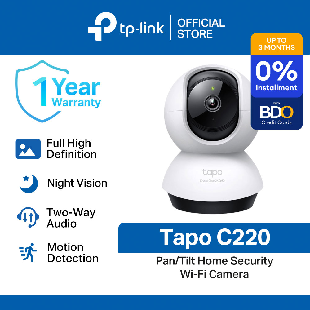 TP-Link Official Store / Tapo C220 2K 4MP / Indoor 360 Degrees Pan and Tilt WiFi IP Security Cctv Sale Camera Connect to Cellphone with Mic and Speaker - Image 2