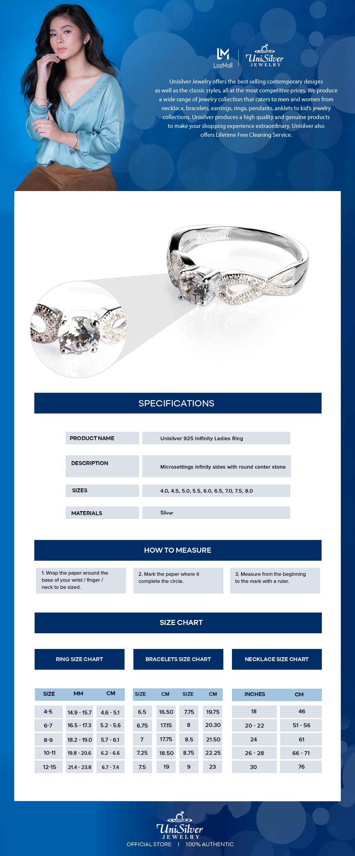 Unisilver Ring Size Chart