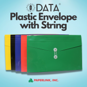 Data Plastic Expanding Envelope with string Legal Size