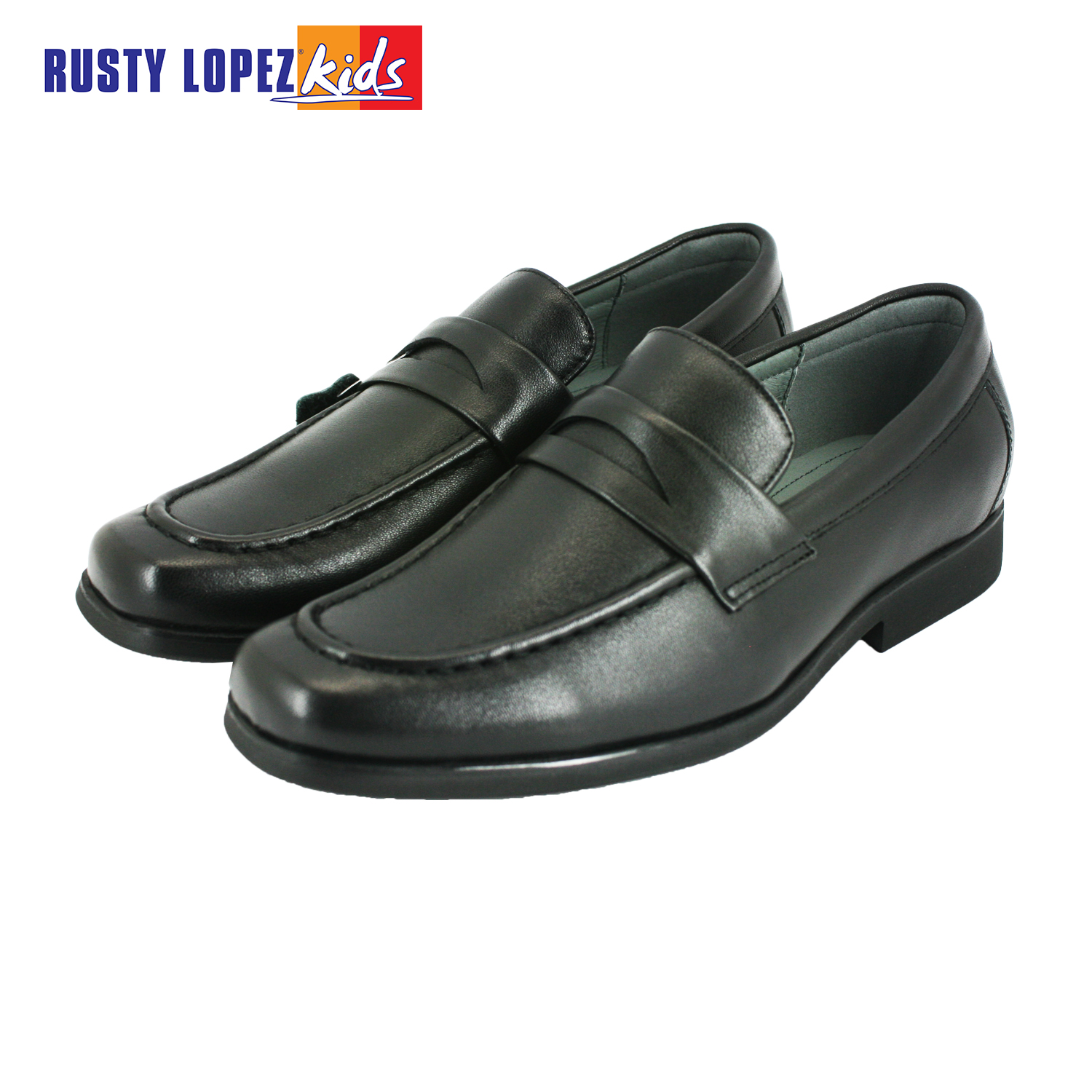 Black Rusty Lopez School Shoes Price Rusty Lopez Boy Kid's Leather