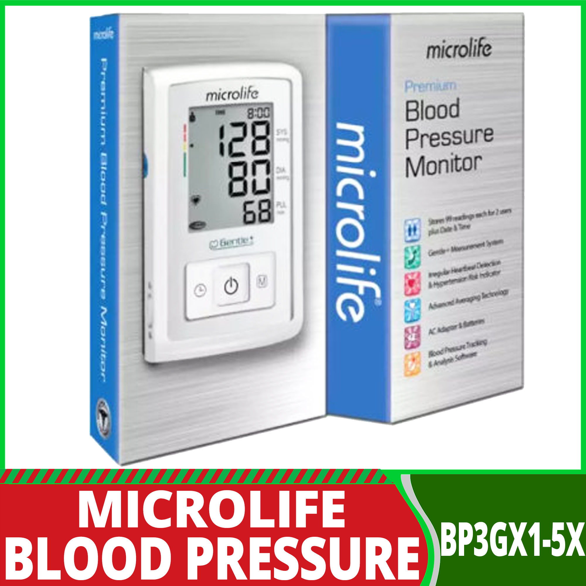  Microlife BP3GX1-5A Premium Blood Pressure Monitor -642632393510