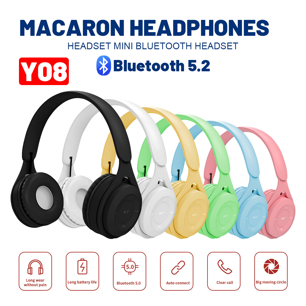 Delivery Within 2 Days Original Macaron Y08 Wireless Bluetooth