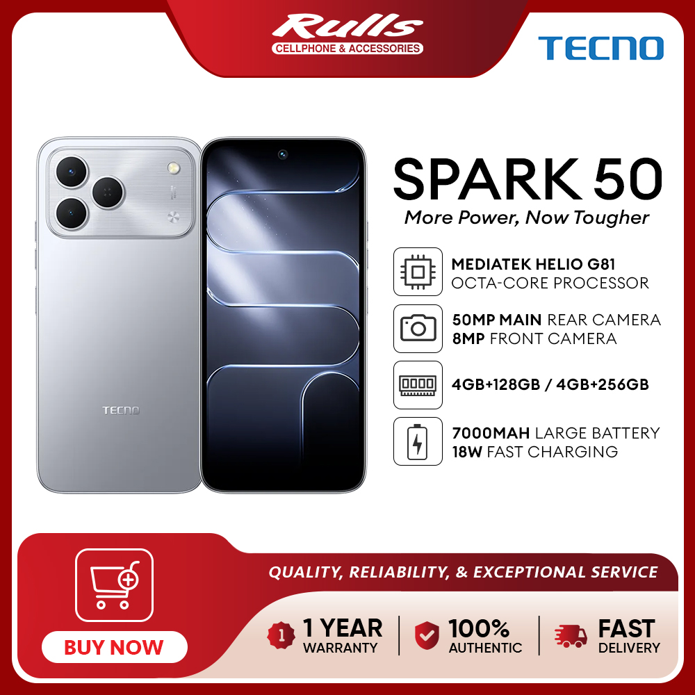 TECNO SPARK 50 (4+256GB / 4+128GB) Smartphone / Helio G81 Processor / 50MP Main Camera / 120Hz 6.78" Smooth Display / 7000mAh Battery / 18W Fast Charging - Image 3