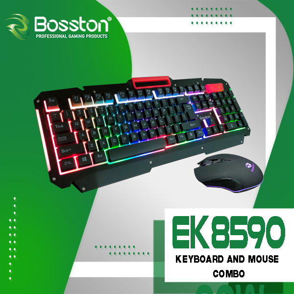 led wireless keyboard and mouse combo