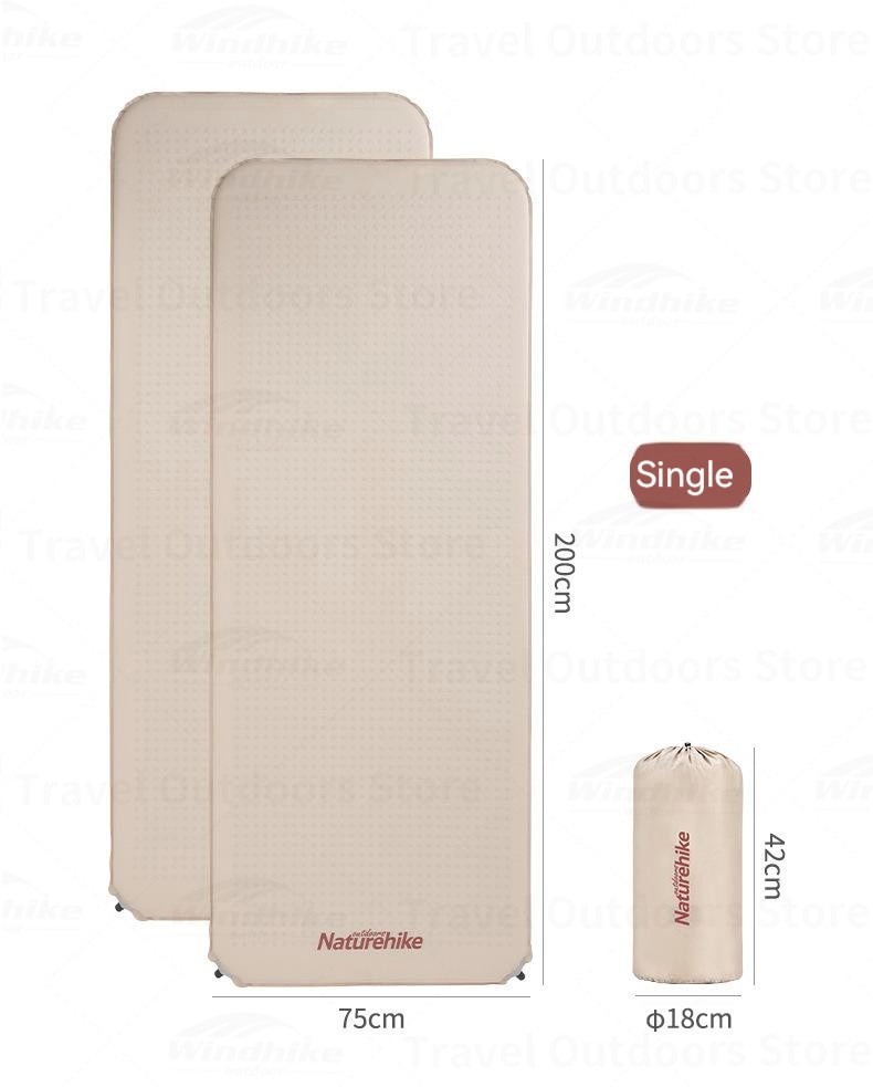 MoKo 2 Person Self-Inflating Camping Pad - Portable Sleeping Mat With Built-in Foot Pump For Backpacking