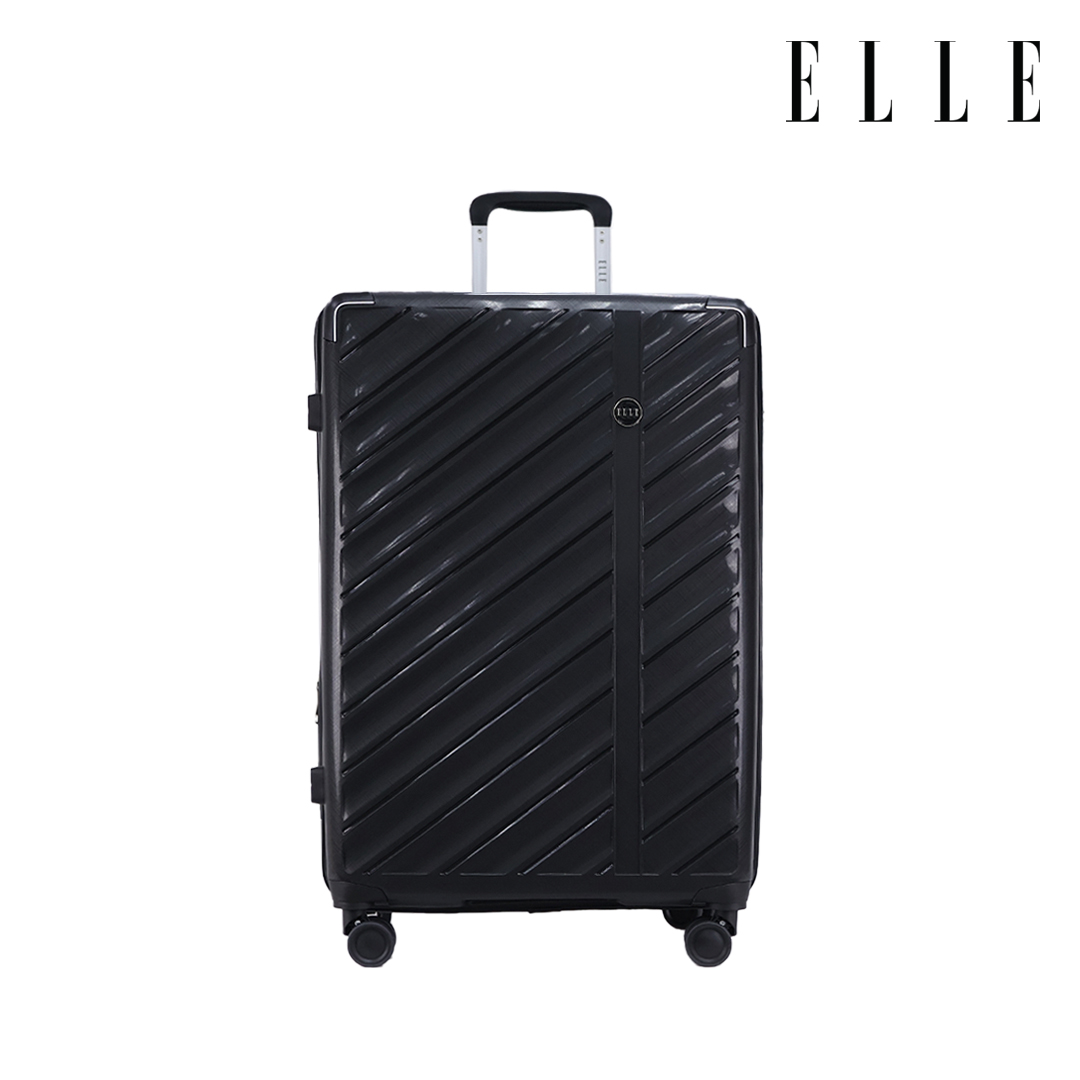 Elle Luggage Bag 8-Wheel Tsa Digital Key Security, Pp Plastic
