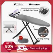 Adjustable Portable Ironing Board for Home Laundry or Dorm, Foldable