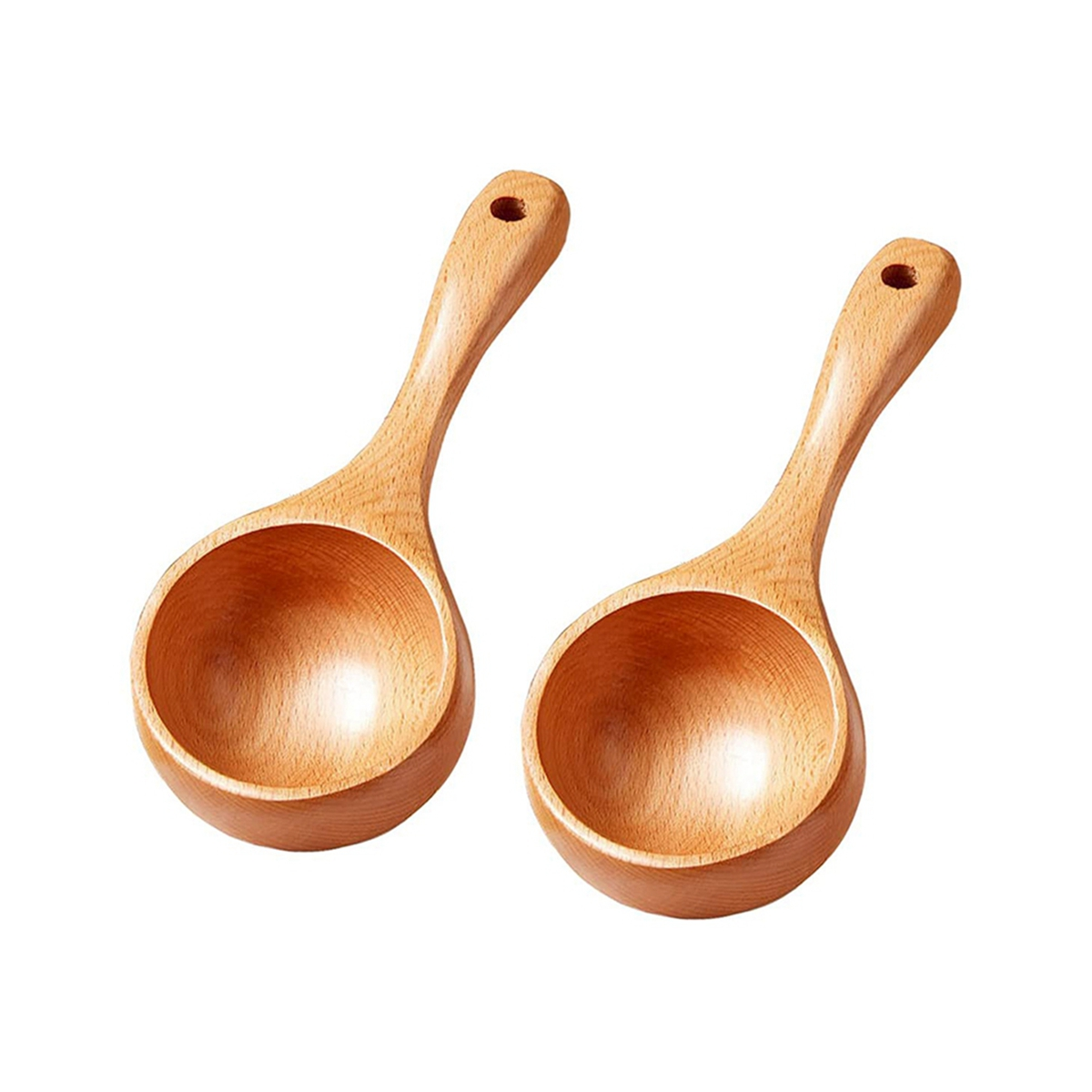 KesaPlan kesaplan bath salt scoop wooden ladle spoon scoops for canisters  flour scoop ladles wooden cooking spoons for cooking, servin