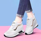 2024 Women's Wedge Sneakers - Cute Canvas Boots for College