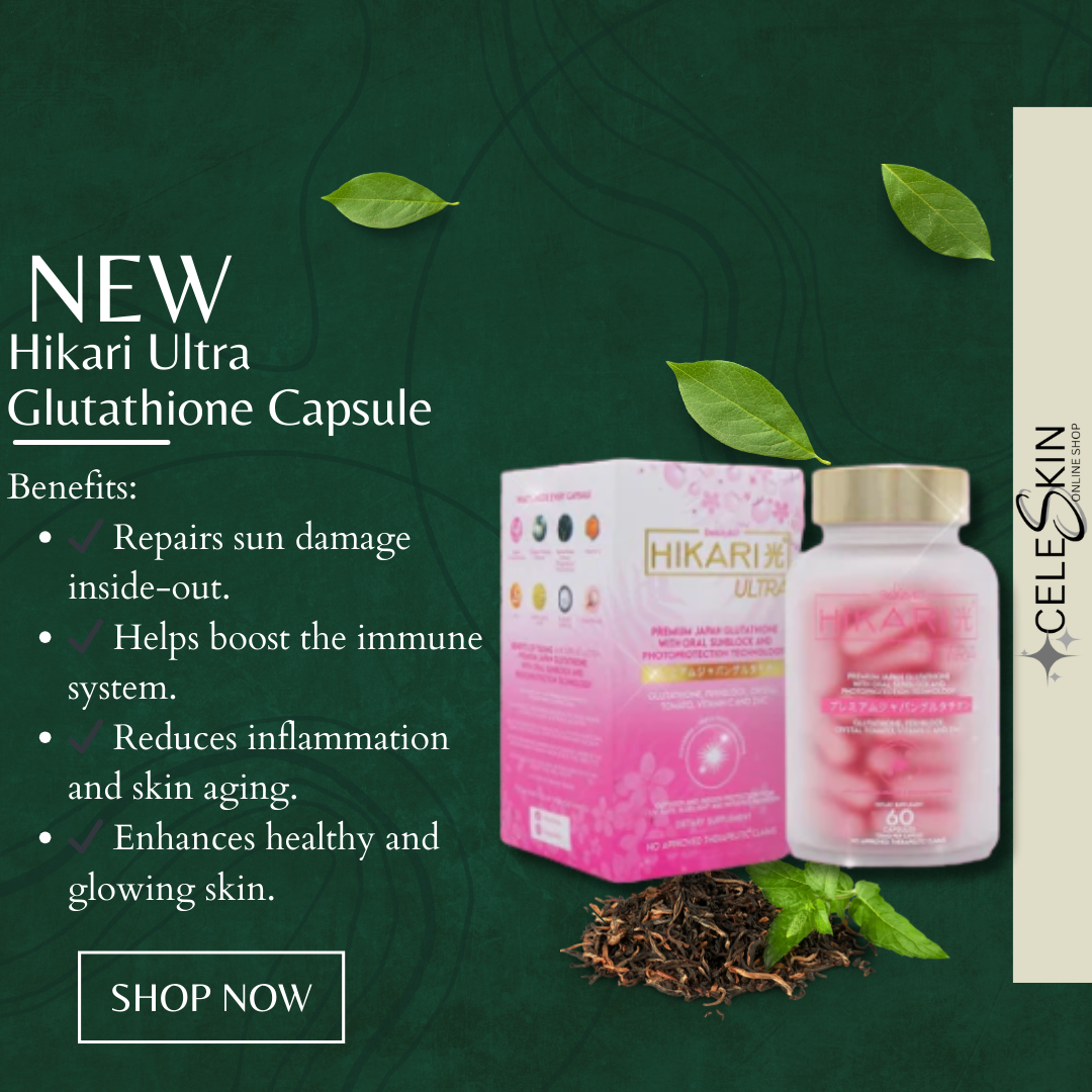 Hikari Ultra Glutathione Capsule Original with Collagen Whitening & Sunblock