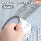 2m Fiberglass Window Screen Repair Tape Kit - Strong Adhesive