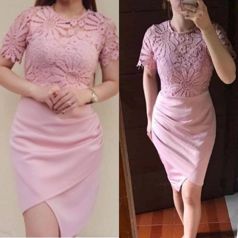 cocktail dress old rose