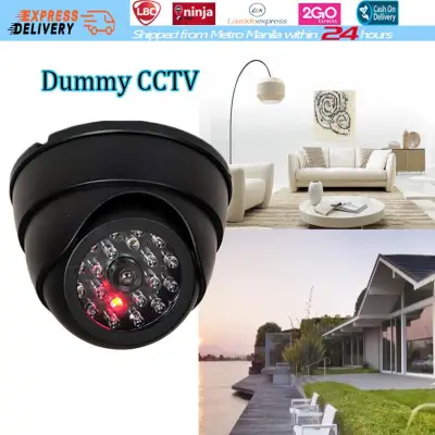 CCTV High Quality Simulation Conch Camera Dummy Round High Simulation Monitor Home Security Dummy Camera Simulation Conch Camera False Monitoring With Light Simulation Conch Camera (1)