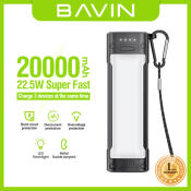 BAVIN 20000mAh Portable Powerbank with Dual USB and TYPE-C