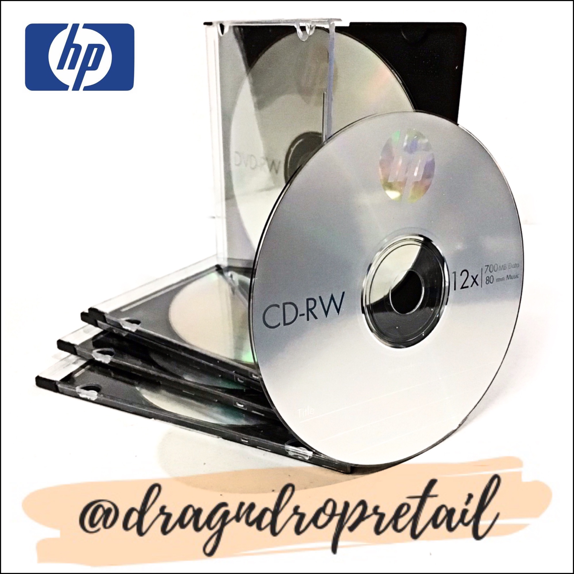 Wholesale 10Pcs CD RW Disks Rewritable CD-RW Discs 700MB 8-12X
