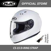 HJC Helmets CS-15 White Double D-Ring
