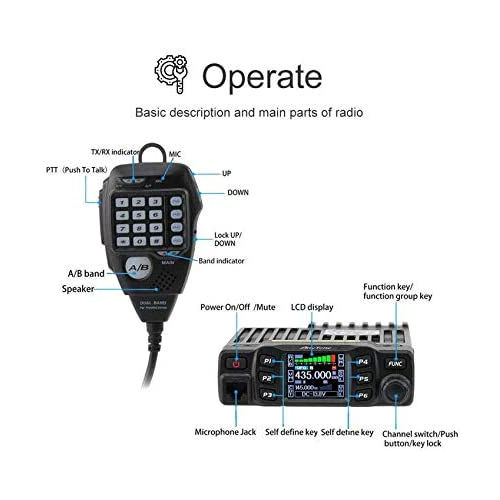 ANYSECU AnyTone AT-778UV Mobile Radio Dual Band VHF/UHF 136-174/400-480MHz  Car Radio AT778 25W Two Way Radios | Lazada PH