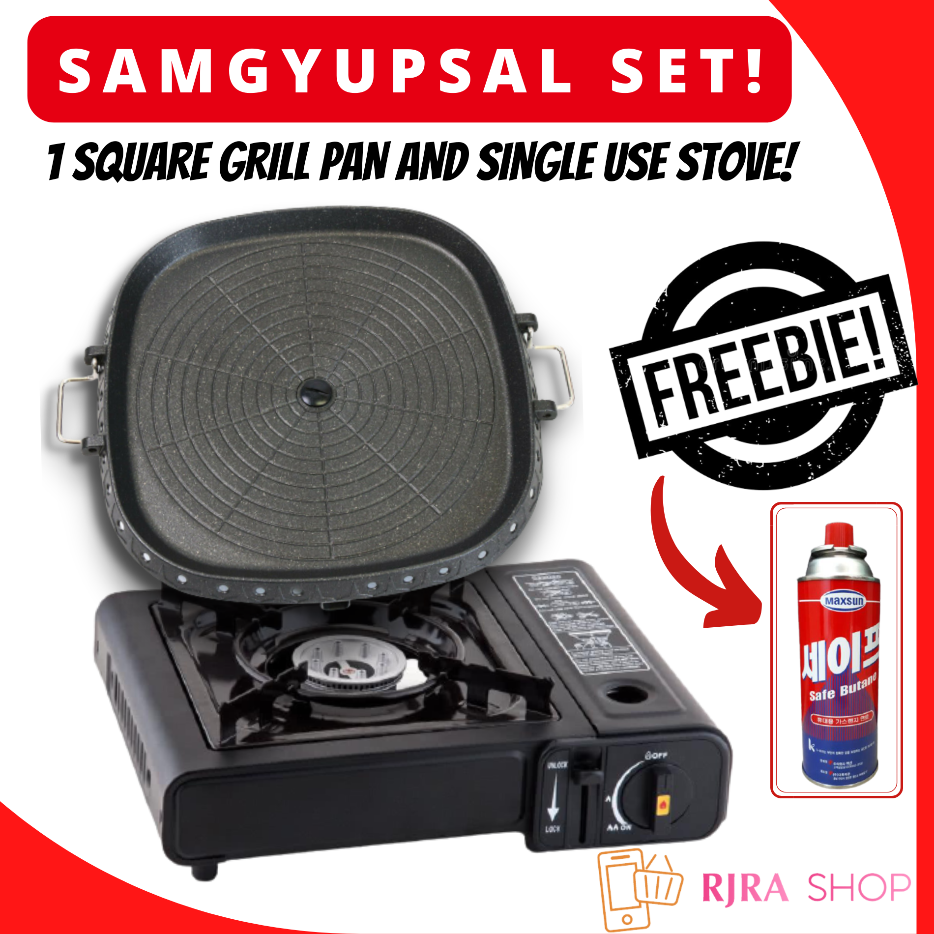 SAMGYUPSAL GRILL PAN SINGLE STOVE Best For Samgyupsal, Samgyupsal