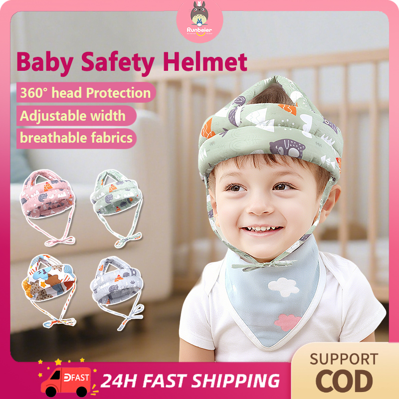 lazada baby helmet Ocanoiy Toddler Headguard Infant Head Cushion (Blue) ID CR-1 CLASSIC HALF FACE