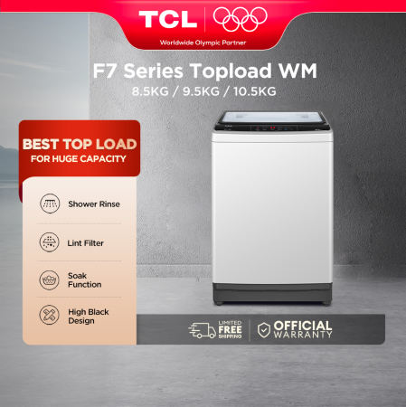 TCL 9.5Kg Top Load Washing Machine - TWA95-F709TLW