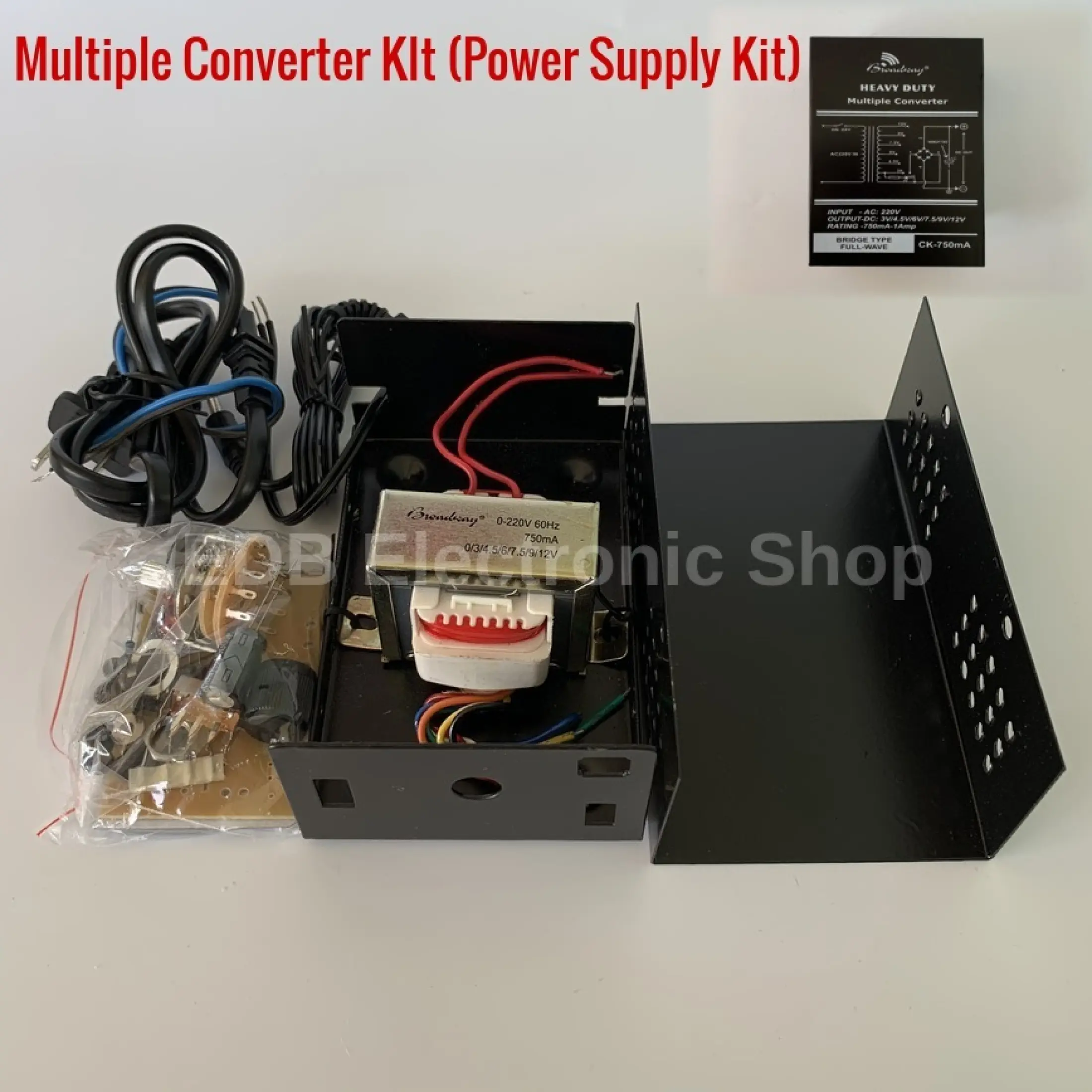Broadway Power Supply Kit 750ma 3v 12v Diy Power Supply Kit Heavy Duty Multiple Converter Kit Lazada Ph