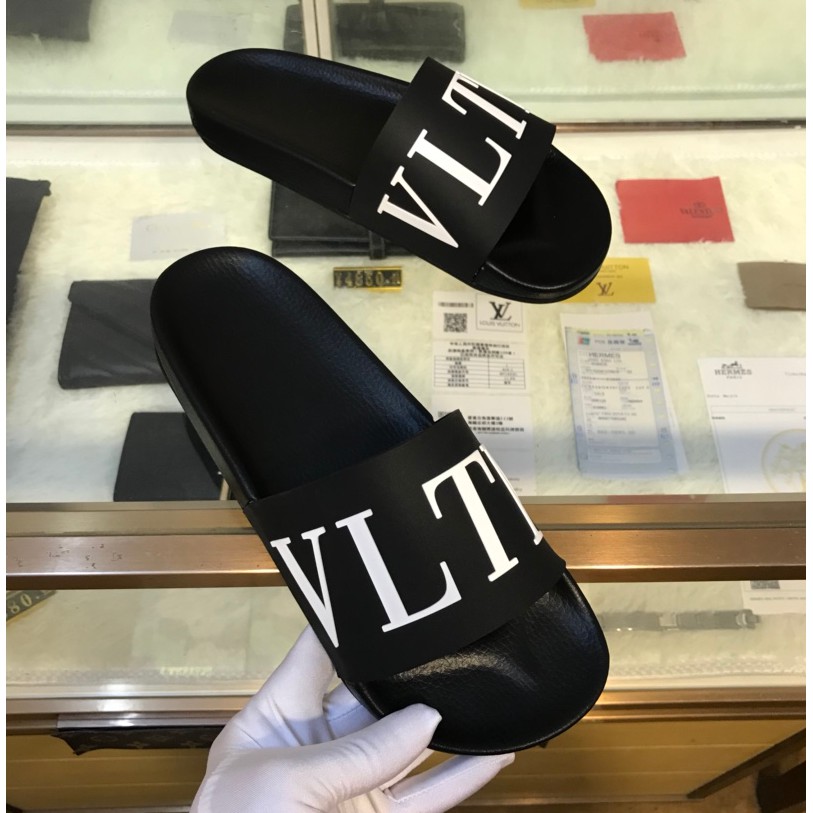 White Slides Sandals 
