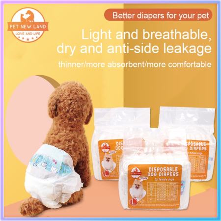 Pet New Land Disposable Dog Diaper female and male wraps