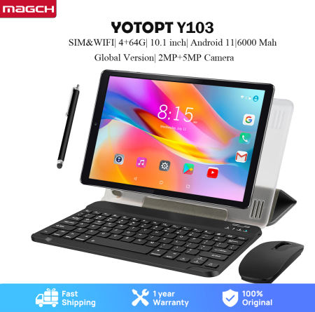 MAGCH-YOTOPT 10" Tablet, 4GB+64GB, Android 10, 4G LTE