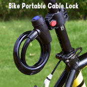 LONGGO MTB Bike Steel Cable Lock - Anti Theft