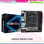 PinkleHub | Asrock B550M-ITXAC Motherboard Supports Amd AM4 Socket Ryzen™ 3000, 3000 G-Series, 4000 G-Series, 5000 and 5000 G-Series Desktop Processors* 1 PCIe 4.0 x16