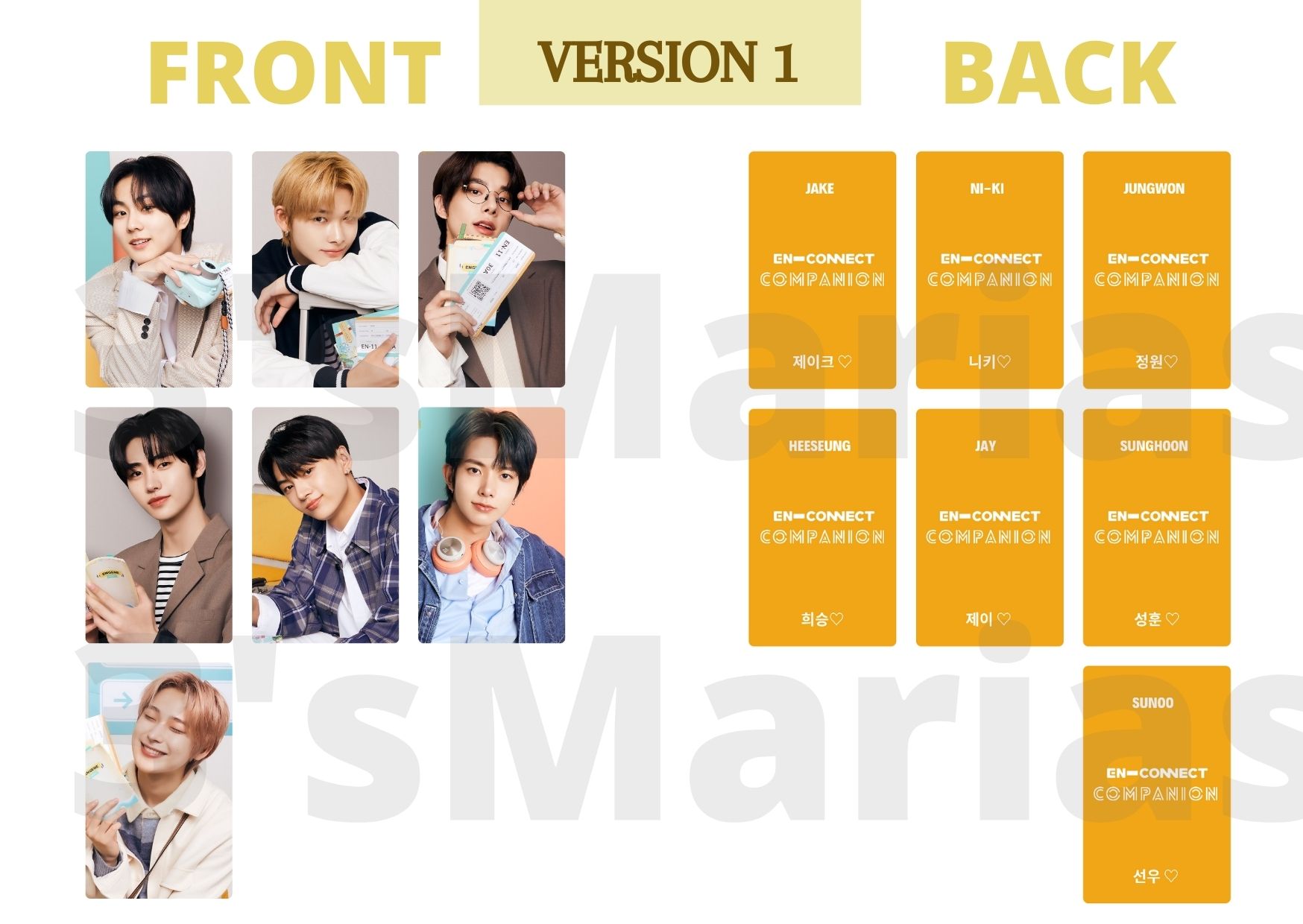 EN-CONNECT: COMPANION トレカ　セット　ENHYPEN ENHYPEN EN-CONNECT: COMPANION PHOTOCARDS (Unofficial) | Lazada