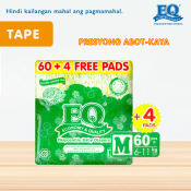 EQ Colors Medium  - 64 pcs x 1 pack  - Tape Diapers