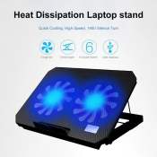 M19 Laptop Cooling Pad with USB LED Light Stand