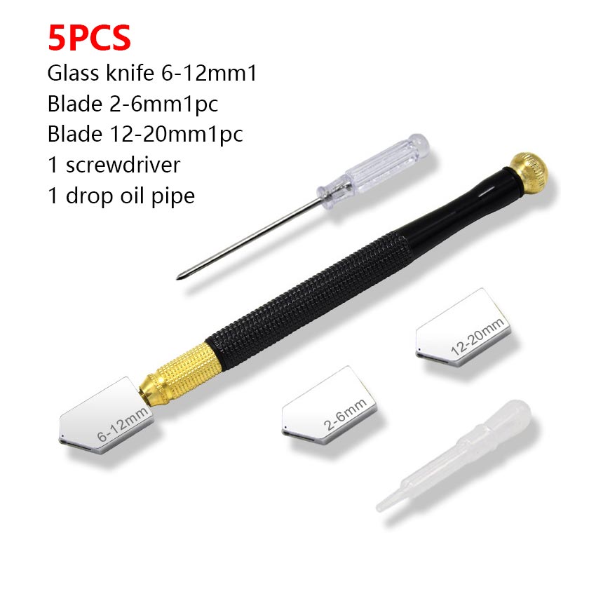1PC Handheld glass cutter Professional Glass Tile mirror Cutting Tools hand  tool With Oil Dropper Glass