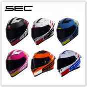 Sec Full Face Helmet for Motorcycle - Cyclone Gloss/Matte